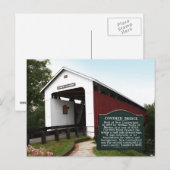 Carte Postale Nouvelle plaque du pont couvert Cumberland (Devant / Derrière)