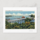 Carte Postale Nouvelle vue du pont de pied de l'île Capital (Devant)