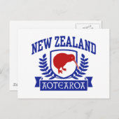 Carte Postale Nouvelle-Zélande (Devant / Derrière)
