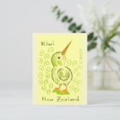Carte Postale Nouvelle-Zélande Kiwi Bird (Debout devant)