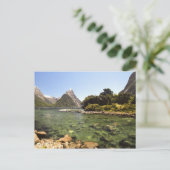 Carte Postale Nouvelle-Zélande, Miter Peak & Bowen River entrant (Debout devant)