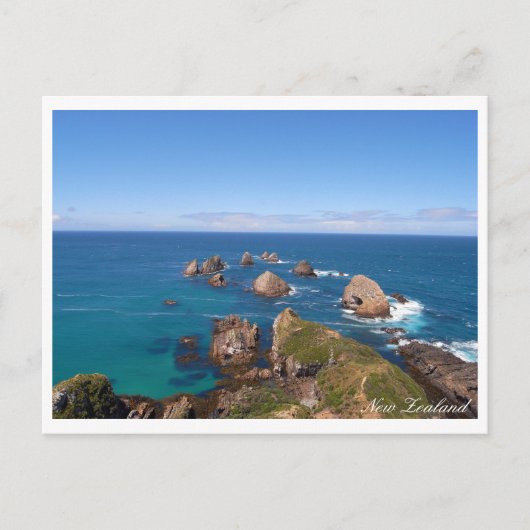 Carte Postale Nouvelle-Zélande, Nugget Point Rock Circle, vacanc (Devant)