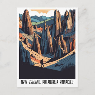 Carte Postale Nouvelle-Zélande Putangirua PinnaclesVoyage