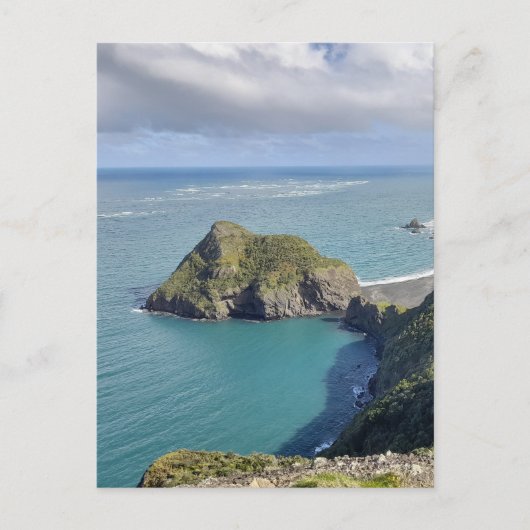 Carte Postale Nouvelle-Zélande Whatipu Beach View Omanawanui Tra (Devant)