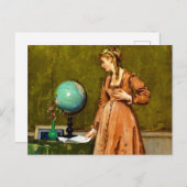 Carte Postale Nouvelles de l'étranger par Alfred Stevens (Devant / Derrière)