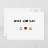 Carte Postale Nouvelles Du Camp ... (Devant / Derrière)