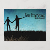 Carte Postale "Nouvelles expériences" Motivation Affirmation (Devant)