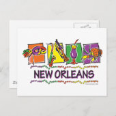 Carte Postale NOUVELLES-ORLÉANS-CARRÉS-eps (Devant / Derrière)