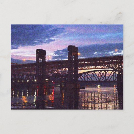 Carte Postale Nouvelles ponts de Londres sur la Tamise (Devant)