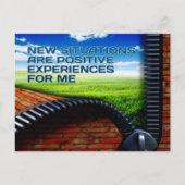 Carte Postale "Nouvelles situations" Motivation Affirmation (Devant)