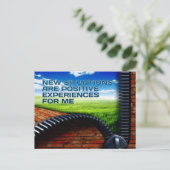 Carte Postale "Nouvelles situations" Motivation Affirmation (Debout devant)