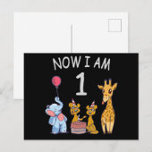 Carte Postale Now I le 1er jour du Birthday (Devant / Derrière)