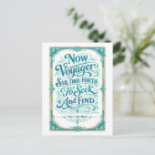 Carte Postale "Now Voyager" Quotation (Debout devant)