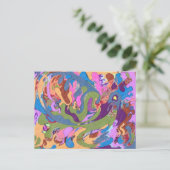 Carte Postale "Noyer" l'art Abstrait (Debout devant)