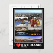 Carte Postale NP Népal - Katmandou - (Devant / Derrière)