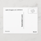 Carte Postale nr 2. 3272012 de boogers de cyber (Dos)