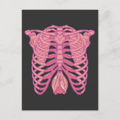 Carte Postale Nu Goth Bat Skeleton esthétique gothique wiccan pa (Devant)