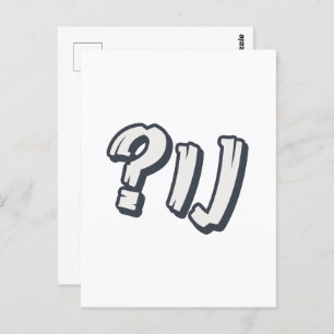 Carte Postale "NU ?" yiddish - L'expression juive parfaite