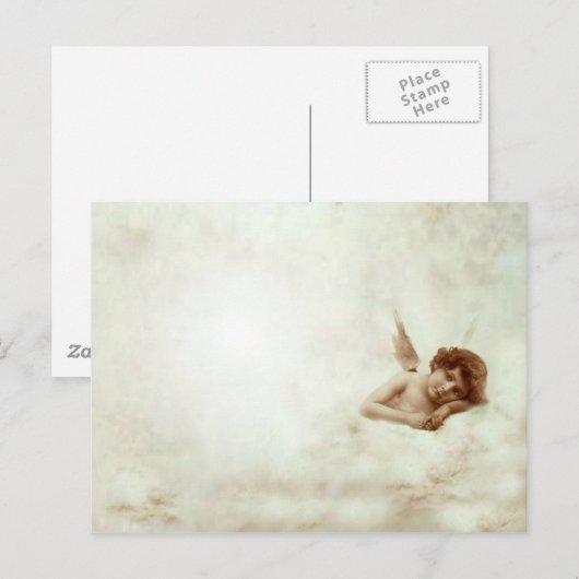 CARTE POSTALE NUAGE-ANGE (Devant / Derrière)