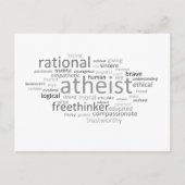 Carte Postale Nuage athée (Devant)