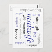 Carte Postale nuage de mots du sage (Devant / Derrière)