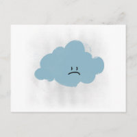 Nuage de pluie triste