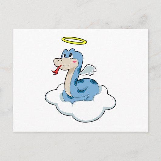 Carte Postale Nuage de serpent ange (Devant)