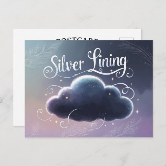 Carte Postale Nuage de Silver Lining (Devant / Derrière)