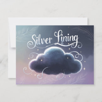 Carte Postale Nuage de Silver Lining