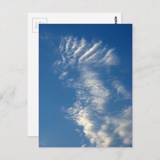 Carte Postale Nuage en colère (Devant / Derrière)