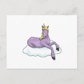 Carte Postale Nuage Licorne (Devant)
