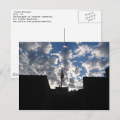 Carte Postale nuage matinée (Devant / Derrière)