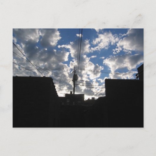 Carte Postale nuage matinée (Devant)