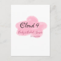 Nuage neuf rouge pastel shower de mariage nommédat