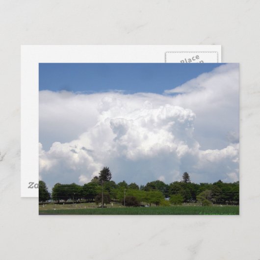 Carte Postale Nuages (Devant / Derrière)
