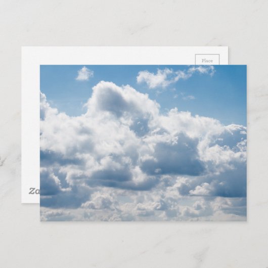 Carte Postale nuages-388922 BEAU SKI NATURE BLEUE BLANC CLOU (Devant / Derrière)