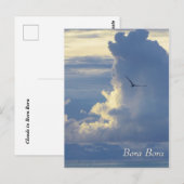 Carte Postale Nuages à Bora Bora (Devant / Derrière)