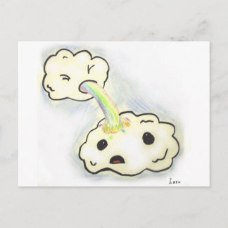 Carte Postale Nuages à vapeur arc-en-ciel