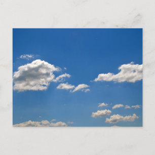 Carte Postale Nuages blancs sur ciel bleu