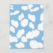 Carte Postale Nuages Ciel Bleu (Devant)