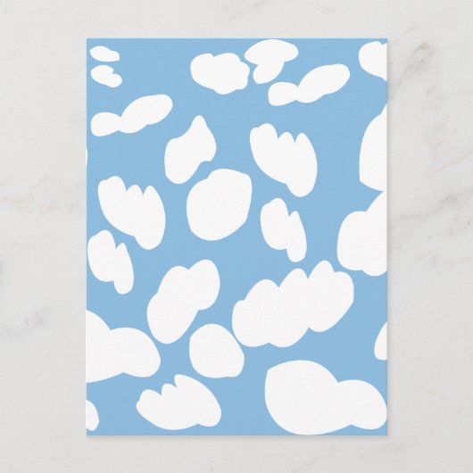 Carte Postale Nuages Ciel Bleu (Devant)