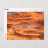 Carte postale Nuages couchés (Devant / Derrière)