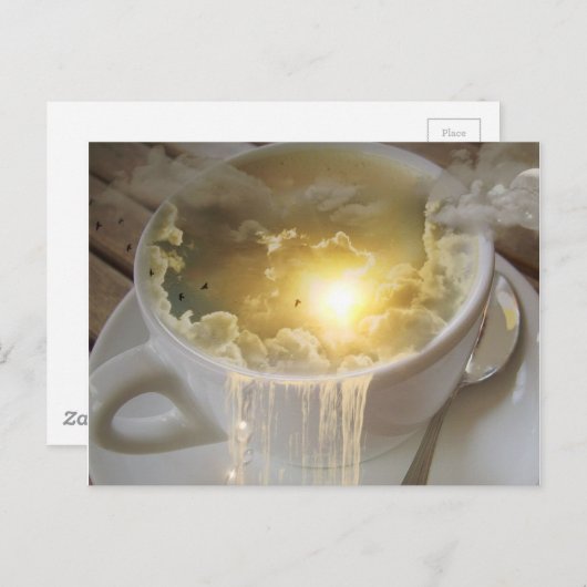 Carte Postale Nuages dans mon café (Devant / Derrière)