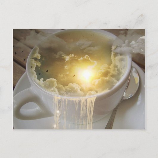Carte Postale Nuages dans mon café (Devant)