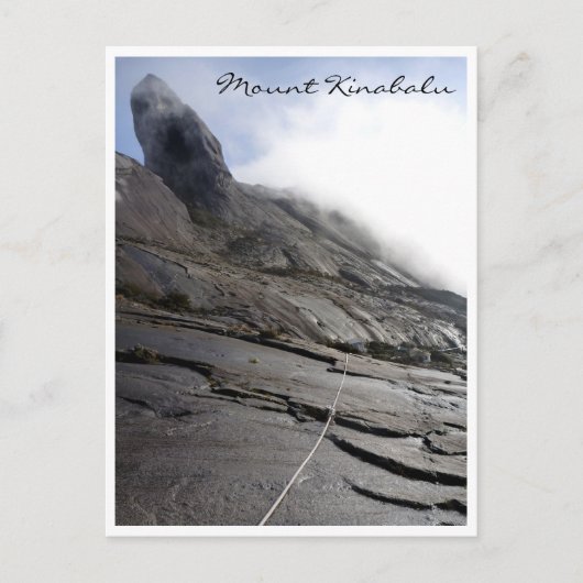 Carte Postale nuages de corde de Kinabalu (Devant)