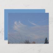 Carte postale Nuages de danse Whimsical (Devant / Derrière)