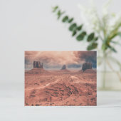 Carte Postale Nuages de mousson dans la vallée des Monuments (Debout devant)
