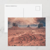 Carte Postale Nuages de mousson dans la vallée des Monuments (Devant / Derrière)