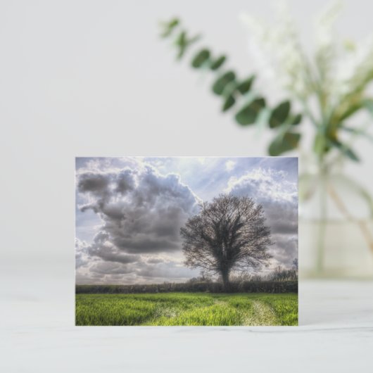 Carte Postale Nuages de pluie au printemps HDR (Debout devant)