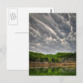 Carte Postale Nuages de rêve sur le lac Centre Hill (Devant / Derrière)